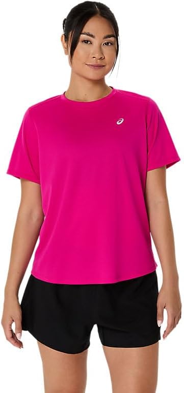 ASICS Women's SILVER Short Sleeve TOP Running Apparel