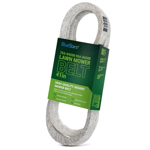 BlueStars 954-04208A Upper Drive Belt Replacement for Cub Cadet LTX1040 MTD Troy Bilt Craftsman T130 T1200 Riding Lawn Mower 954-04208 754-04208A 754-04208 | Aramid Cord | 41 x 5/8
