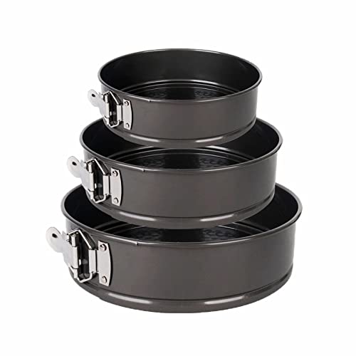 Coozyer Springform Pan Set Of 3 Nonstick Cheesecake Pan Leakproof Round Baking Cake Pan With Removable Bottom Springform Cake Pan 3 Pieces (4''+7"+9") #TOP11