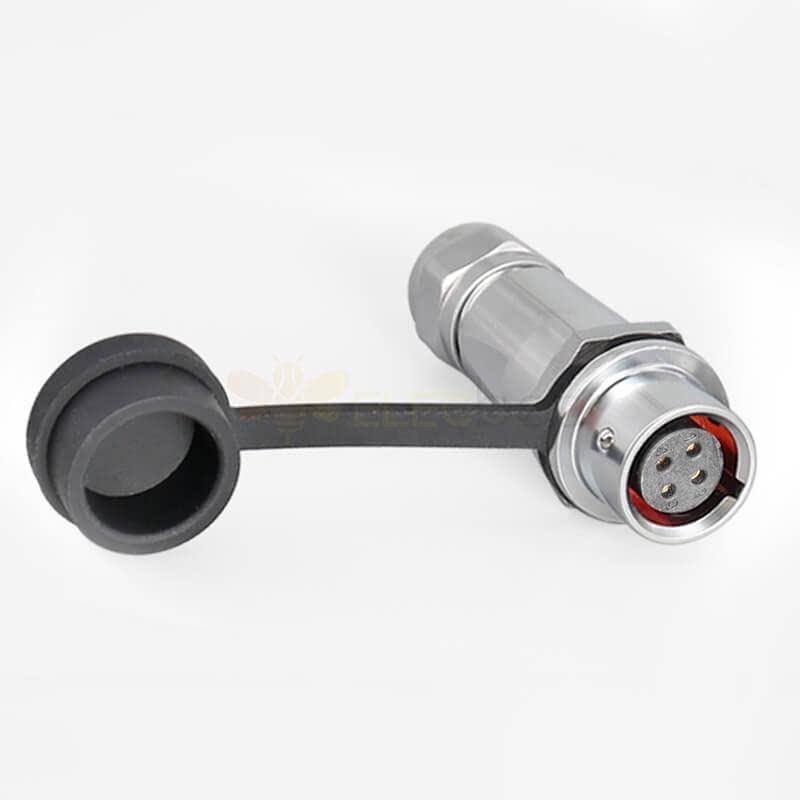 SF12 4 Pin Circular Metal Aviationmale Female Docking Waterproof Docking Camera Cable Quick Industrial Push-Pull
