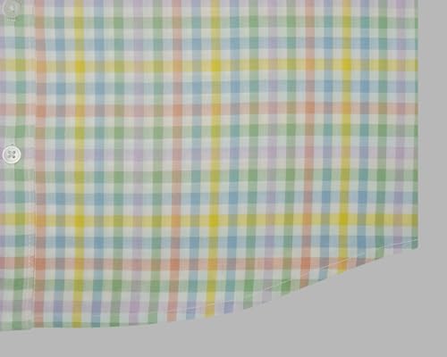 Image of GHPC 100% Cotton Checkered Half Sleeves Regular Fit Formal Shirt for Men
