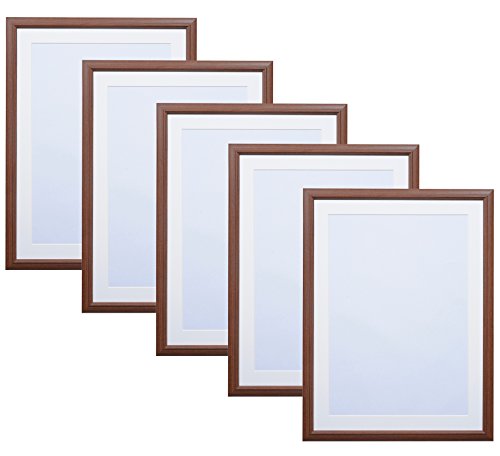 ハクバ HAKUBA 木製額縁 5枚セット FW-04 A3 ブラウン AMZFW4-BW5A3