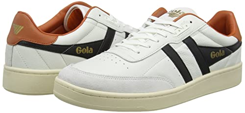 Gola Men's Sneaker, White Black Moody Orange, 10 #TOP6