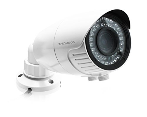 Preisvergleich Produktbild Thomson 512358 Außenkamera, 1080P, Linse mit Variabler Brennweite, für Videoüberwachungsnetzwerk, Farbbildübertragung