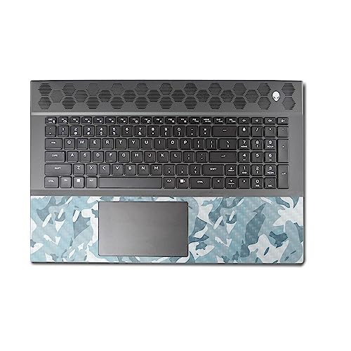 Image of MightySkins Carbon Fiber Skin Compatible with Alienware M18 R1 (2023) Full Wrap Kit - Arctic Camouflage | Protective, Durable Textured Carbon Fiber Finish | Easy to Apply | Made in The USA
