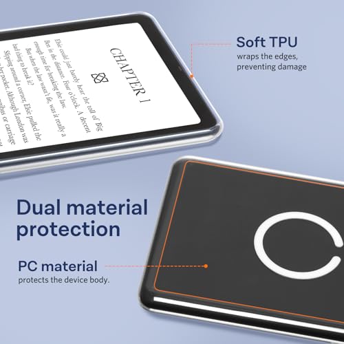 Image of CoBak Magnetic 6.8 inch Clear Case, not for iPad(A072306) | Compatible with PopSockets /UGREEN /Anker Magnetic Grip and Stand, Lightweight