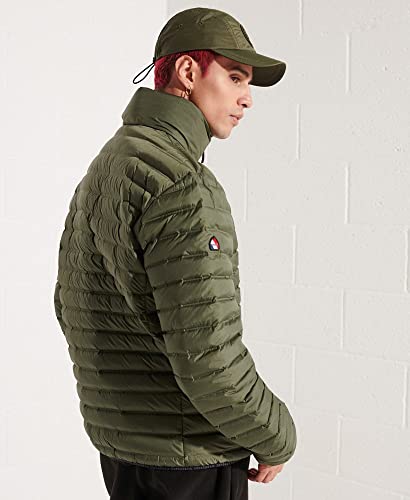 Superdry Veste matelassée Core Down pour Homme, Vert foncé, M