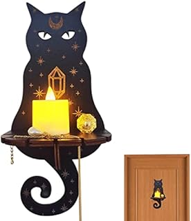Abonda Crystal Decorative Shelf, Creative Meditation Wooden Handicraft Pendant, Home Candle Holder Decoration Crystal Display Stand