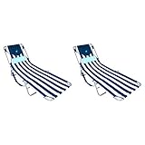 Ostrich Comfort Lounger Face Down Sunbathing Chaise Lounge Beach Chair (2 Pack)
