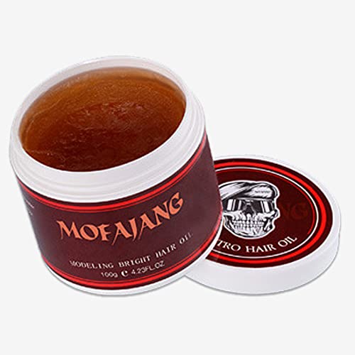 Brimfulite Pomade For Men Hair Oil, Hair Styling Gel - Strong Hold Of Extra Firm Medium Shine Finish, Retro Solid Oil, Water Based, All Day Hold, Easy Wash (3.52Oz) #TOP4