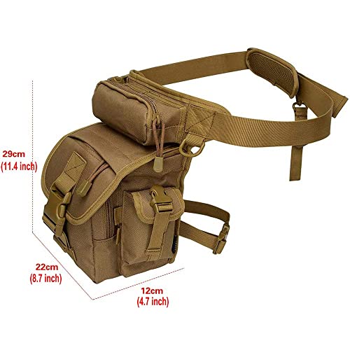 Antarctica Waterproof Military Tactical Drop Leg Pouch Bag Type B Cross Over Leg Rig Outdoor Bike Cycling Hiking Thigh Bag #TOP4