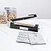 Restaurantware 12 Inch Impulse Sealer 1 Manual Heat Sealer - Food Safe Industrial Grade Black Aluminum Heat Sealing Machine Adjustable Heat Levels Portable