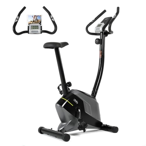 ISE Velo Appartement Magnétique Moniteur LCD, Exercise Bike Siège Réglable,