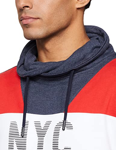 Image of Max Poly Men's Cotton Printed Full Sleeves Athleisure Hooded Sweatshirt