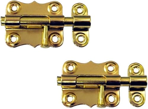 Miniatura 4 de QCAA Deco Perno de barril deslizante de acero duradero, 2 pulgadas, revestimiento negro, paquete de 4, fabricado en Taiwán