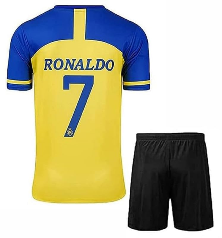 Image of Sports Soccer New Football Portugal Jersey Ronaldo 7 Home Kit Jersey with Shorts (Kid's,Boy's & Men)