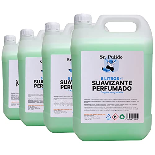 Sr Pulido 4x5L | Suavizante para ropa perfumado | Suavizante textil perfumado | Suavizante para ropa profesional | Tintorería y lavandería Cover