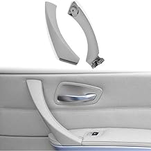 Moonlinks Compatible with BMW E90/E91/E92/E93 Door Pull Handles + Door Handle Outer Cover, Right Front/Right Rear Passenger Door Handle Covers Set Compatible with BMW 323 325 328 330 335Gray
