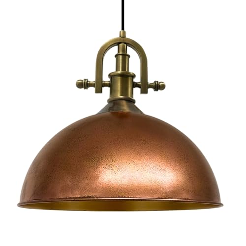bamyum Fabrique-Marine Suspension Luminaire en Metal de 40 cm, Plafonnier Vintage Peinte à la...