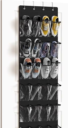 Simple Houseware 24 Pockets - Crystal Clear Over The Door Hanging...