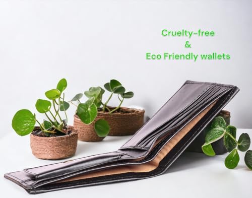 Image of Pu Bifold Black and Brown Wallets Combo for Men and Boys Best for Office and Casual Look Pack of 2 Purse Pocket
