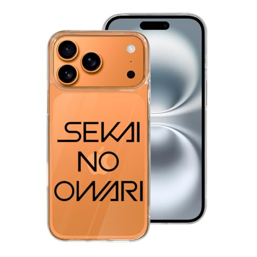 iPhone17ProMax�p�P�[�X �N���A ���E�̏I��� Sekai No Owari �ϏՌ� �A�C�t�H��17Pro Max�p�J�o�[ �y���^ case ���C�����X�[�d�Ή� ����~�� �����h�~ TPU�o���p�[ ���� �X�}�z�P�[�X