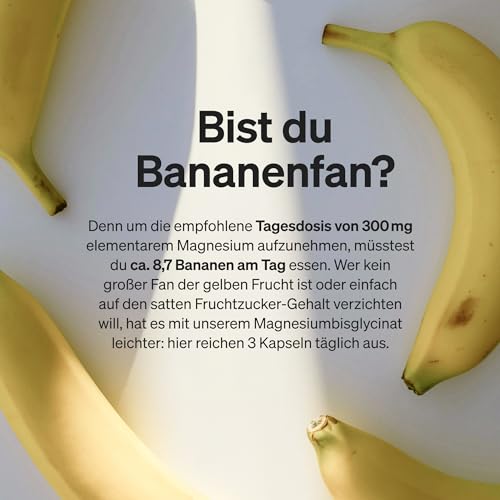 natural elements Magnesiumbisglycinat - Premium: Chelatiertes Magnesium - 180 Kapseln - 300mg elementares Magnesium pro Tagesdosis - Laborgeprüft, vegan, hochdosiert