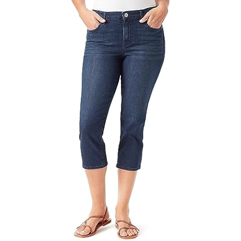 Vintage America Blues Women's Size Vintage Roll Cuff Capri, Forester Wash, 20 Plus Cover