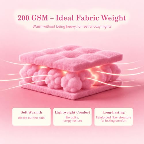 Image of Viviland Plush Microfleece King Bed Sheet Set, Hot Pink