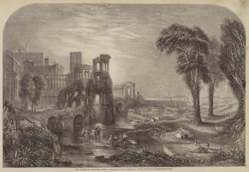 Pintura en lienzo de las Terme di Caligola de Turner con acabado artístico superior