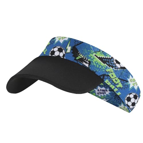 Kids Boys Girls Quick Dry Cooling Sun Visor Beach Hat UPF50 Elastic Sports Headbands Summer Tennis Golf Cap Sun Hat Age 3-12