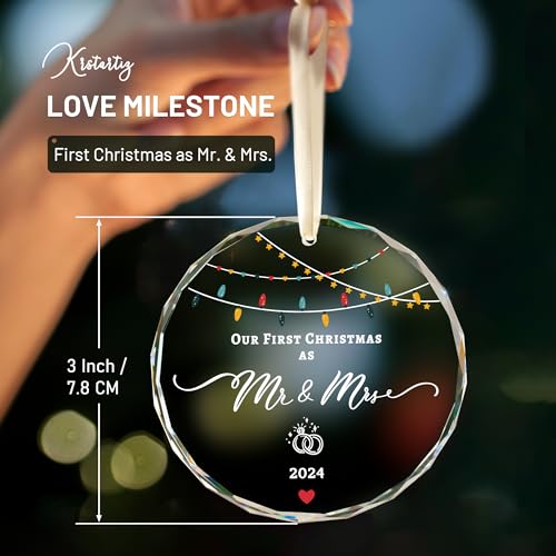 Weddinggiftsforcouplefirstchristmasasmrmrs2024ornamentcrystal3marriedornamentfornewlywedsbridemrmrsgiftbridalshowergiftweddingkeepsakewithgiftbox Urban Country Home Decor Wedding gifts for couple first christmas as mr mrs 2024 ornament crystal 3 married ornament for newlyweds bride mr mrs gift bridal shower gift wedding keepsake with gift box urban country home decor