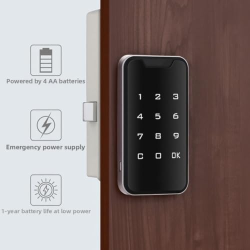 Cerradura digital para gabinete electrónico con capacidad de 200 usuarios y USB 8