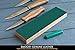 BeaverCraft Leather Strop for Knife Sharpening - Stropping Leather with Polishing Compound - Knife Strop Block for Knives, Chisel, Tool Sharpening - Stropping Kit 8'' LS4P1 with Honing Compound