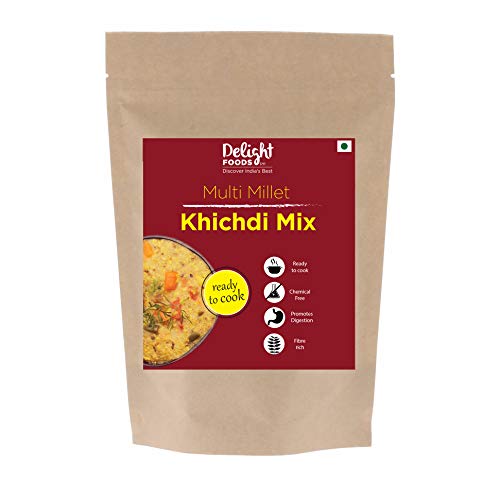 Image of Delight Foods Multi Millet Khichdi Mix 400g | Ready to Cook | Healthy & Organic Quick Meal | Natural Source of Fiber & Protein | Easy to Digest | Traditional Taste | No Added Preservatives