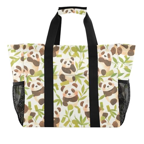 Beach Tote Foldable Beach Tote Bag With Pockets with Handles Travel Laundry Bag