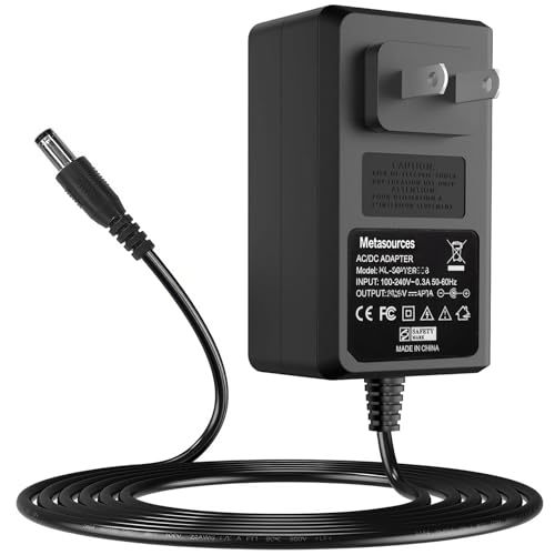 Metasources 12V AC/DC Adapter Compatible with Kinetic by Kurt R1 T-7000 Direct Drive Smart Trainer T-6200 T-6500 Control T-6400 T-6100 Road Machine T-6300 BSG36W-1202000