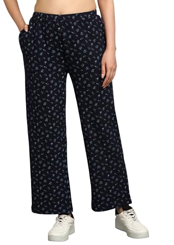 Image of Alan Jones Clothing Women's Straight Fit Mid Rise Solid Stretch Waffle Straight Pants