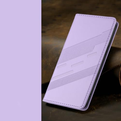 Étui portefeuille iPhone 16 cuir violet : protégez votre écran des rayures