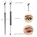 Eyeliner Brush, Fine Angled Eyeliner Brush, Ultra Thin Precision Slanted Flat Eyeliner Makeup Brushes Set for Eye liner Eye brow Eyebrow Brushes, 5 PCS