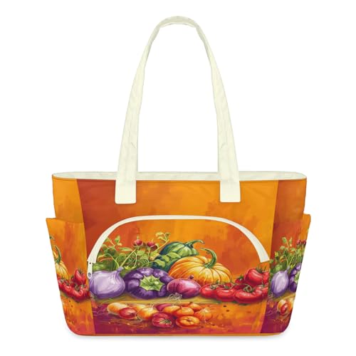 Sac à main léger matelassé femme haut de gamme et son motif légumes unique