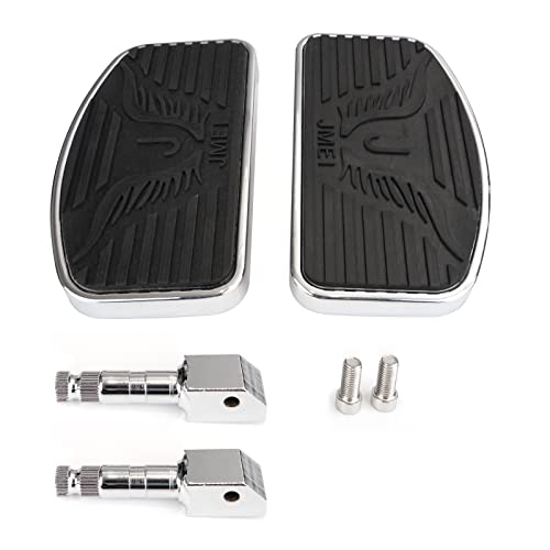 Edicapo TB-1002-R-BK-LQ Motorcycle Foot Pegs Floorboard Front/Rear Passenger Compatible With Honda Magna Vf250/Vt250/Vf750 Yamaha V-Star Dragstar Xvs 650 / Virago Xv125/250/400 Pair 1994-2013 thumb #4