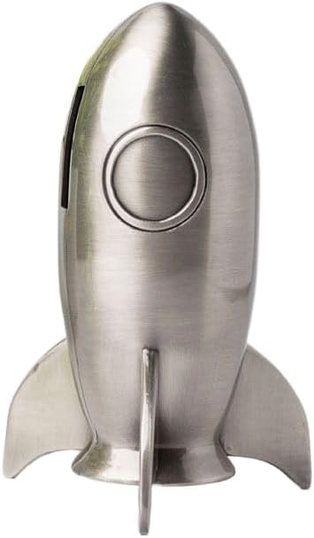 Rocket-Shaped Piggy Bank – Space-Themed Money Bank for Kids & Adults – Unique Coin Holder for Savings and Fun Déco