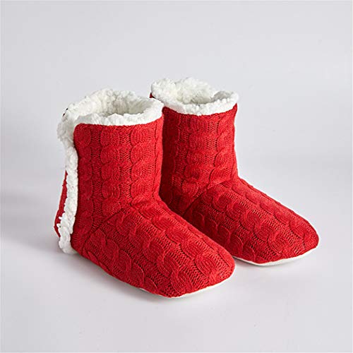 Laoling Zapatillas de Interior cálidas de Felpa Gruesa Zapatos Acolchados de algodón Cover