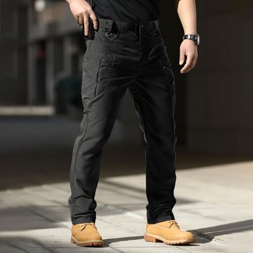 Tactical Cargo Pants for Men Waterproof Quick Dry Workout Pants Big and Tall Ripstop Baggy Lightweight Hiking Trousers2