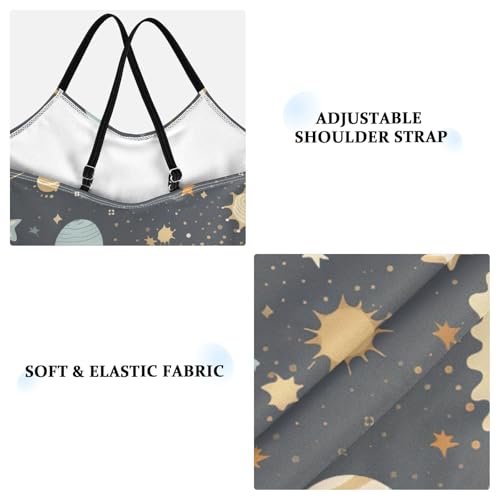 Space Planet Galaxy Girls One Piece Swimsuit Beach Swimwear 208538693