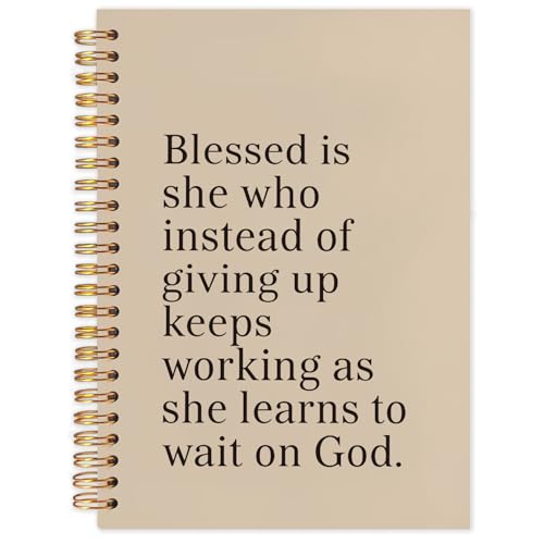 FDHSPAAM Inspirational Christian Spiral Journal Notebook 5.5x8.3in, Religious Prayer Journal for Woman, Christian Gifts Notebooks for Note Taking, Hardcover Notebook