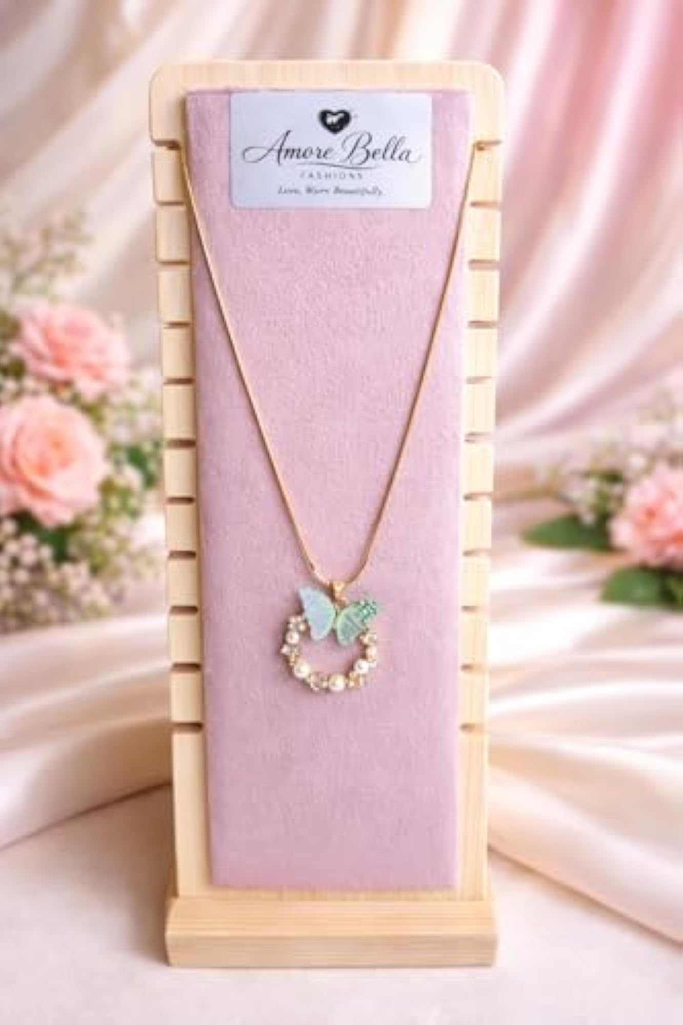 Women's Butterfly Pendant Necklace, Elegant Gift