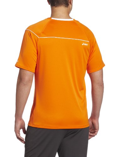 Asics Men's Game Point Crew, Small, Zest #TOP1