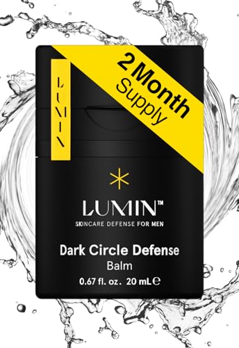 Lumin, Men's Dark Circle Defense Balm, Anti-Aging Korean Formulated Eye Cream Treatment for dark circles fine lines